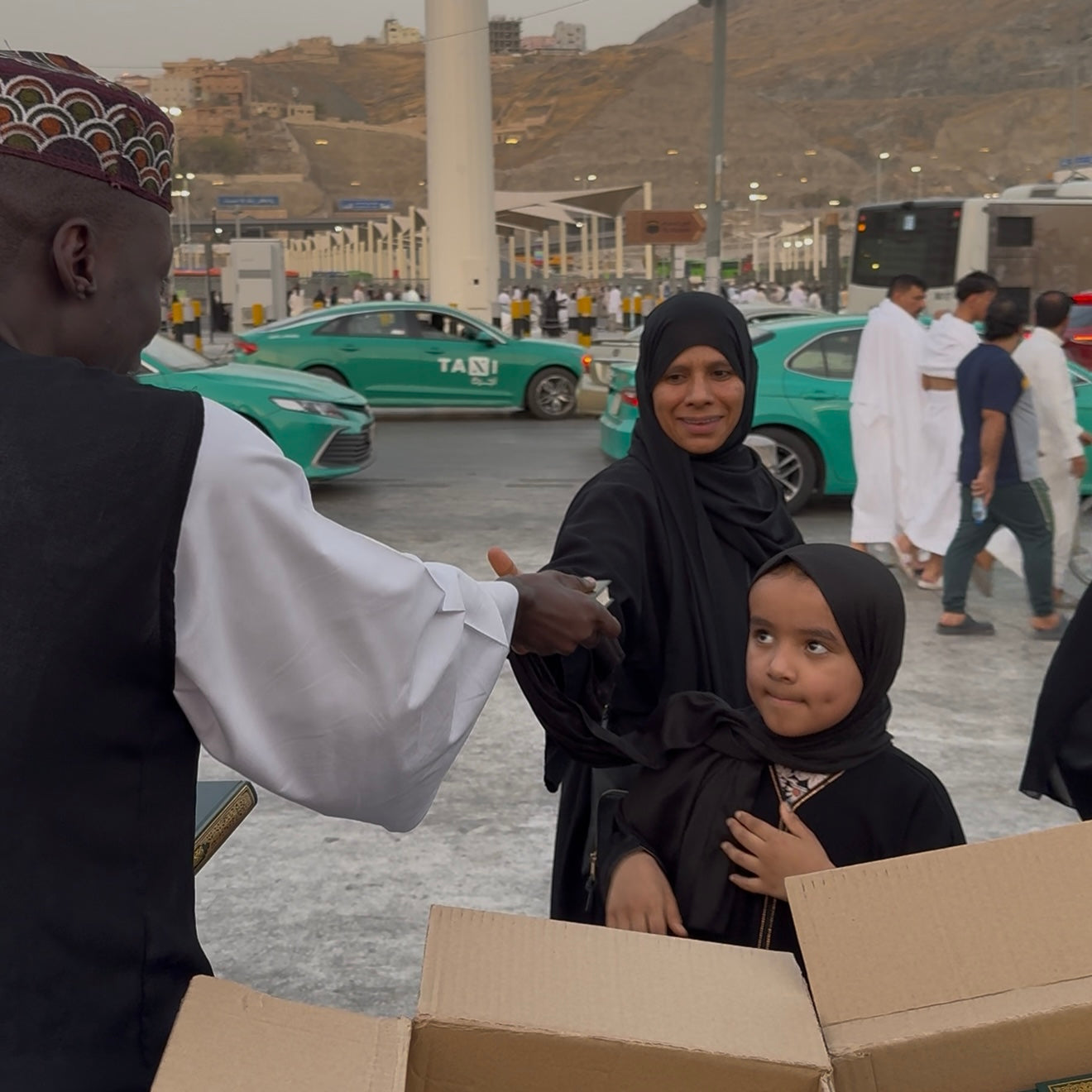 Gift Qurans in Masjid Al-Haram, Makkah